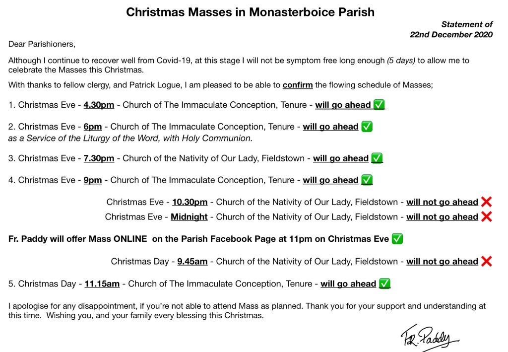 New Arrangements for&nbsp;Christmas