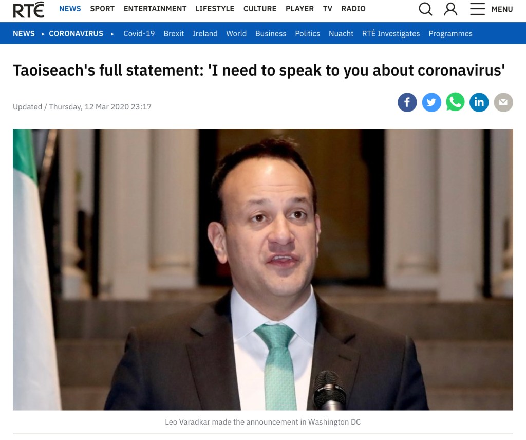 Prayer for the Anniversary of 1st Covid-19&nbsp;Lockdown